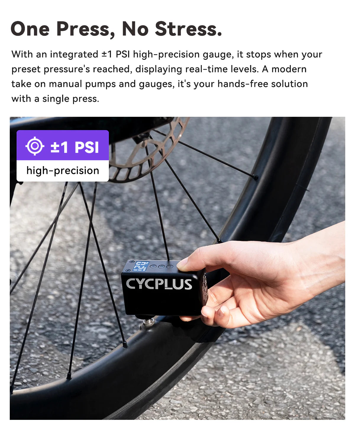 CYCPLUS TINY E-PUMP FOR BIKE AS2 PRO
