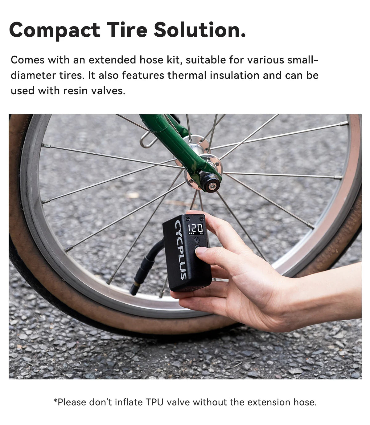 CYCPLUS TINY E-PUMP FOR BIKE AS2 PRO