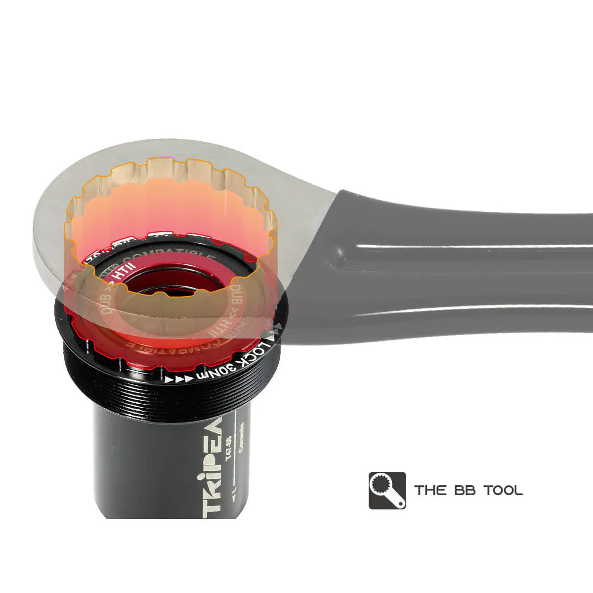 Tripeak T47 86mm 3in1 Bottom Bracket (30mm,DUB,HG24)