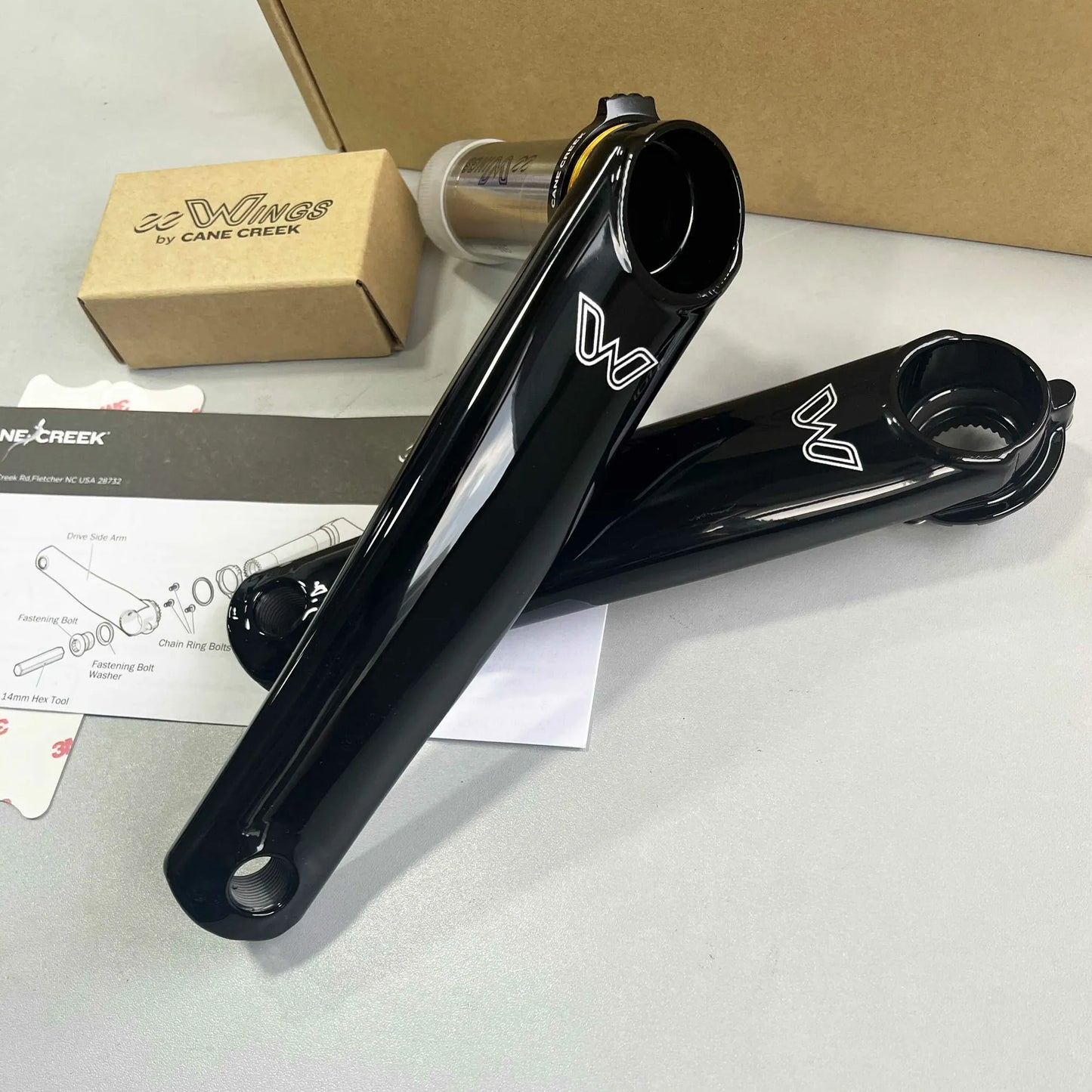 Cane Creek eeWings All-Road Raven Titanium Crank Arm