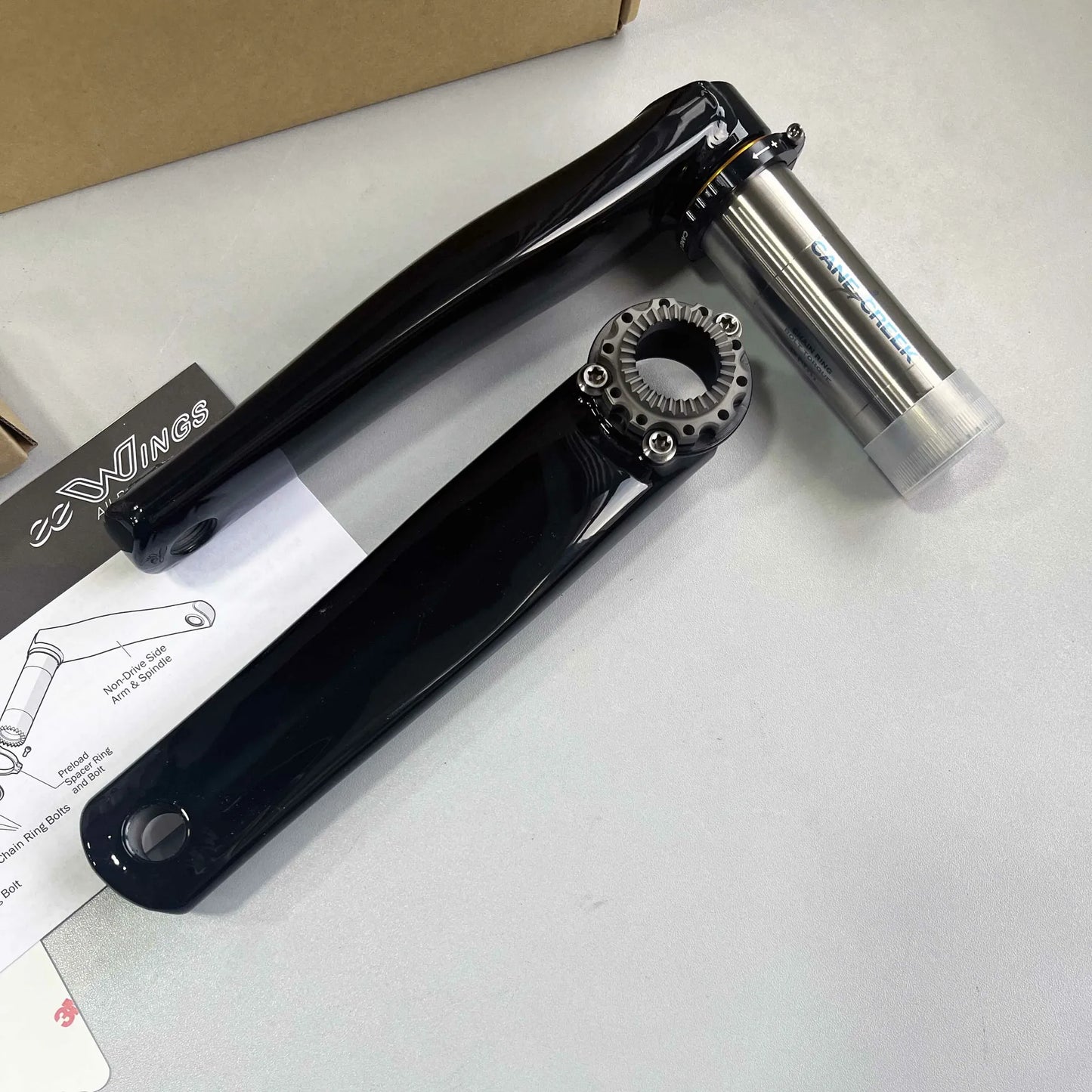 Cane Creek eeWings All-Road Raven Titanium Crank Arm