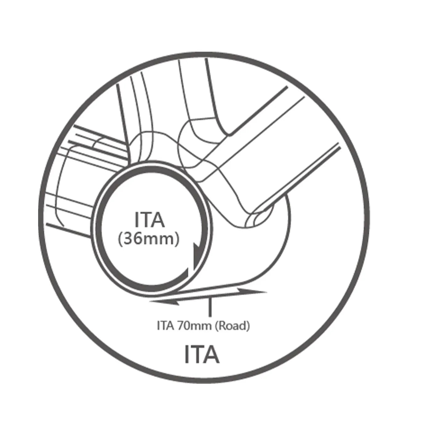 Tripeak ITA 3in1 Bottom Bracket (30mm,DUB,HG24)