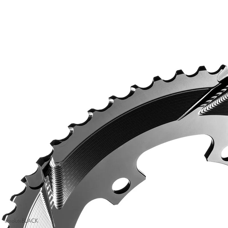 AbsoluteBlack Premium Round 2X BCD110x4 Road Chainring (For DA R9100 & ULT R8000 & 105 R7000)