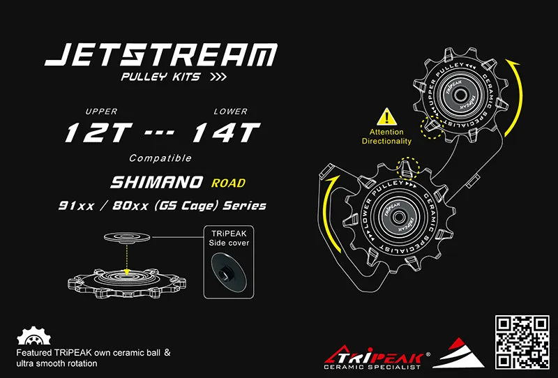 Tripeak Shimano (Road)91xx/80xx/90xx/68xx series Super Ceramic Bearing 12-14t