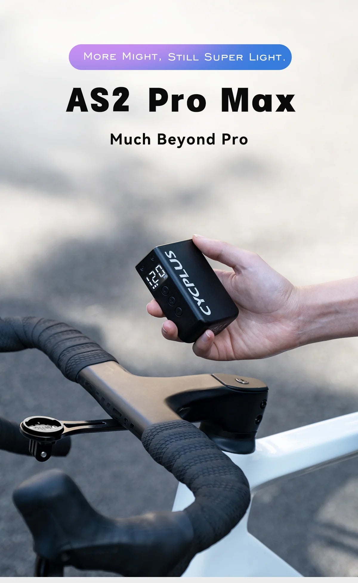 TINY E-PUMP FOR BIKE AS2 PRO MAX
