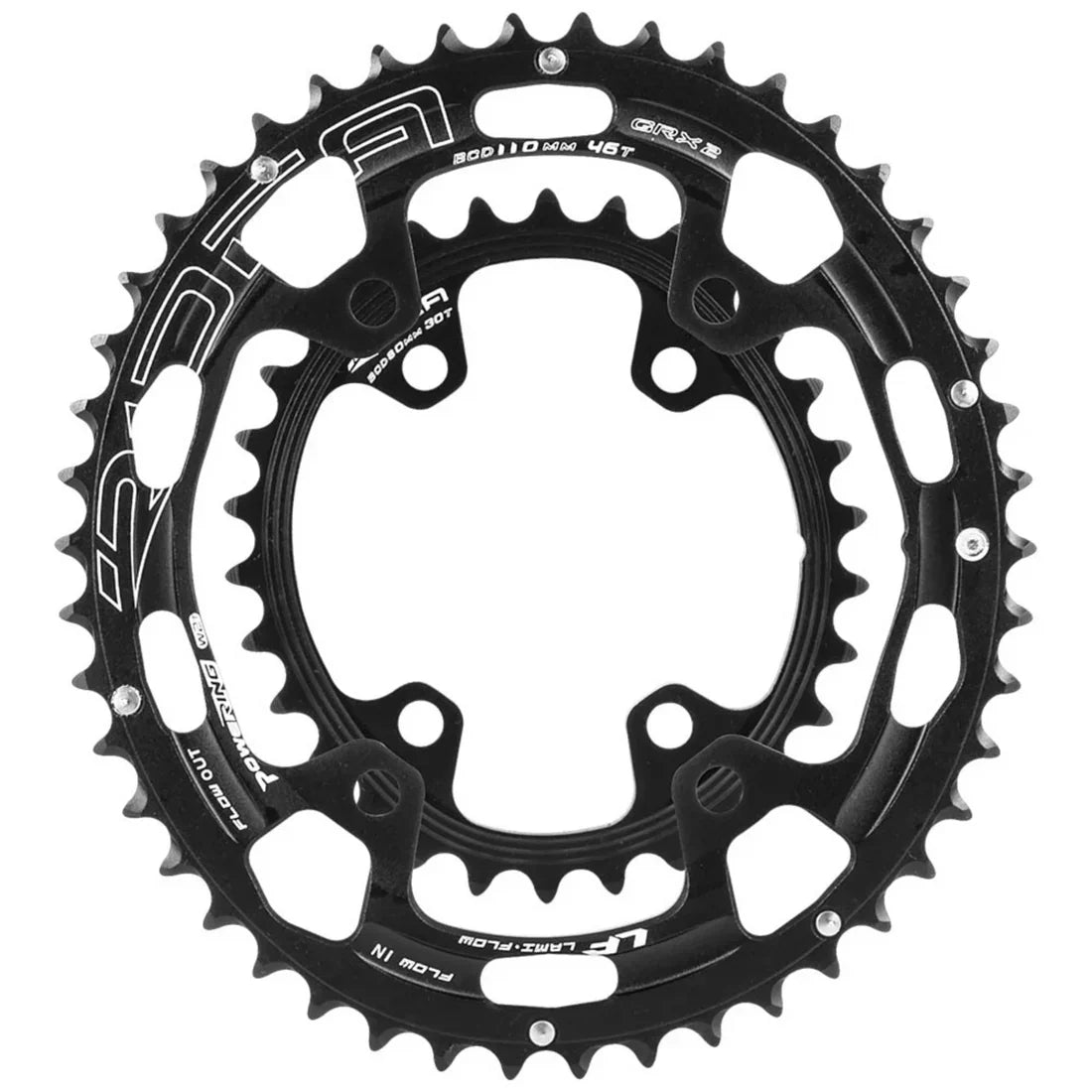 RIDEA - LamiFlow R491 chainrings BCD110