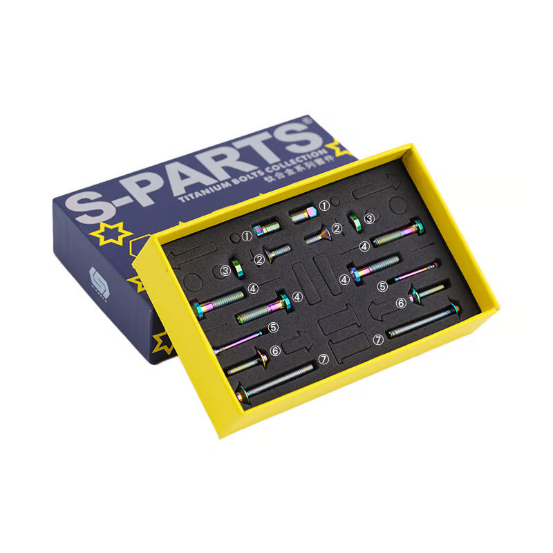 S-PARTS Road Bike Disc Brake Titanium Alloy Screw Set for SRAM AXS