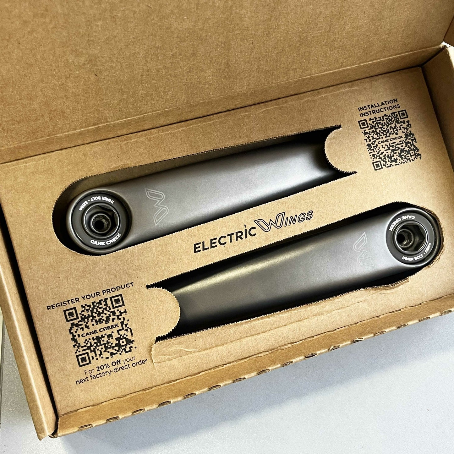 Cane Creek Electric Wings 3D-Printed E-Bike Titanium Cranks