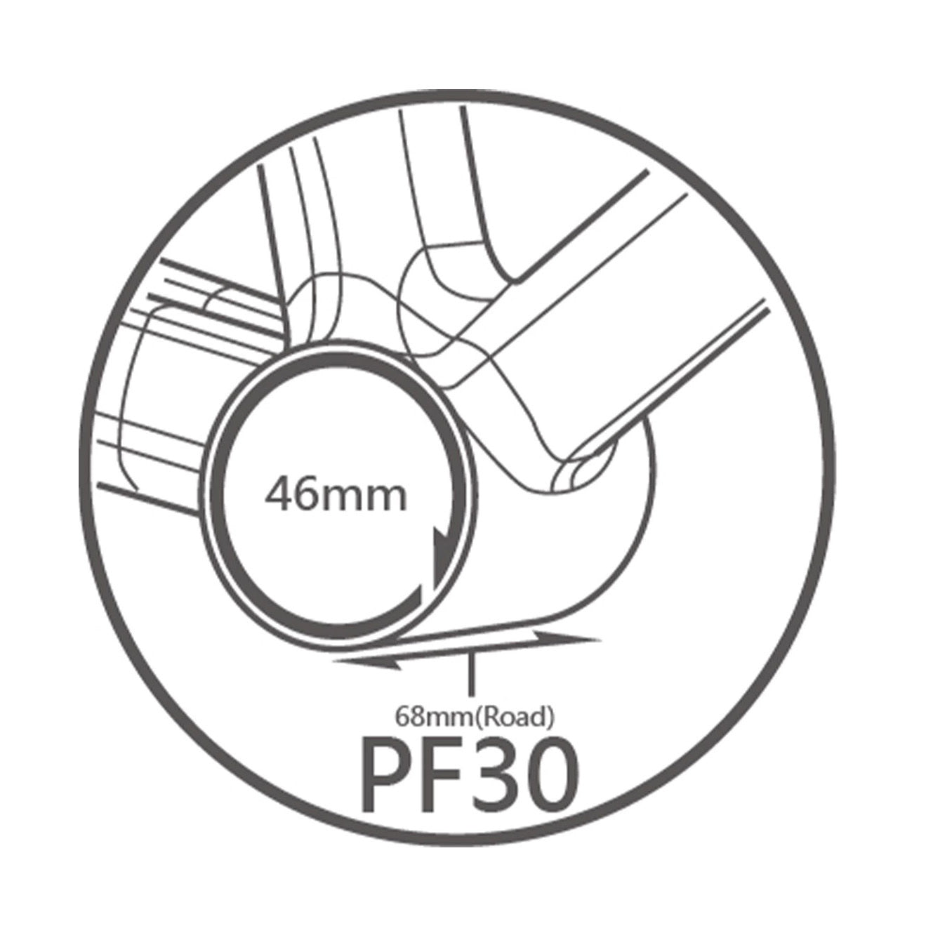 Tripeak JetStream Pro PF30 Twist-Fit 3in1 Bottom Bracket (30mm,DUB,HG24)