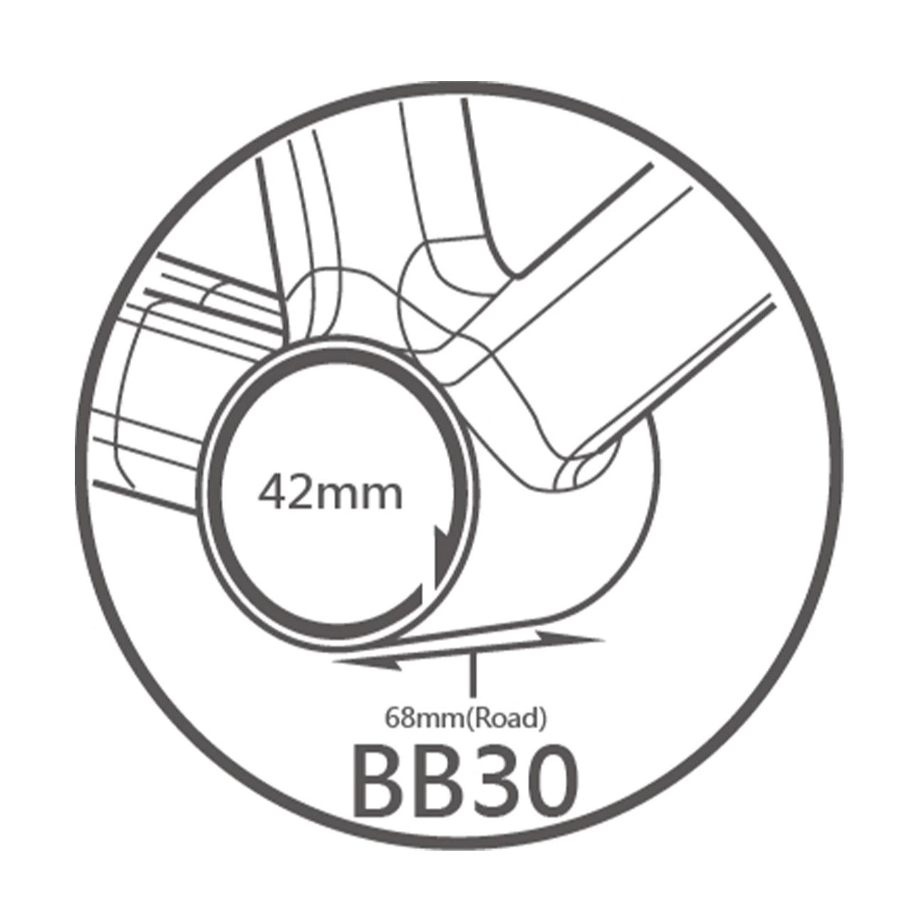 Tripeak JetStream Pro BB30 Twist-Fit 3in1 Bottom Bracket (30mm,DUB,HG24)