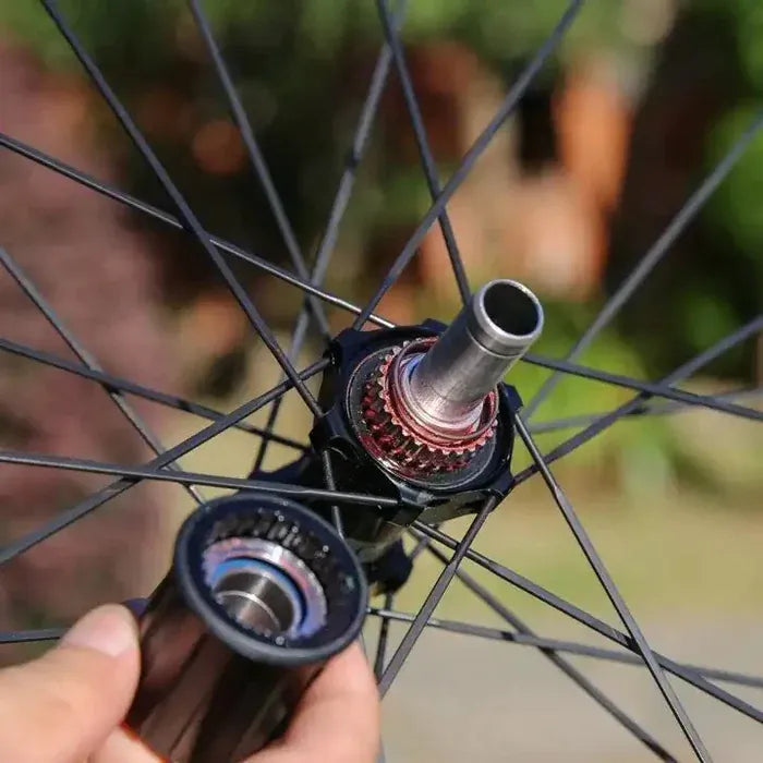 SuperTeam Turbul Pro 58 Ceramic Carbon Spoke Road Wheelset Tubeless Ready Disc