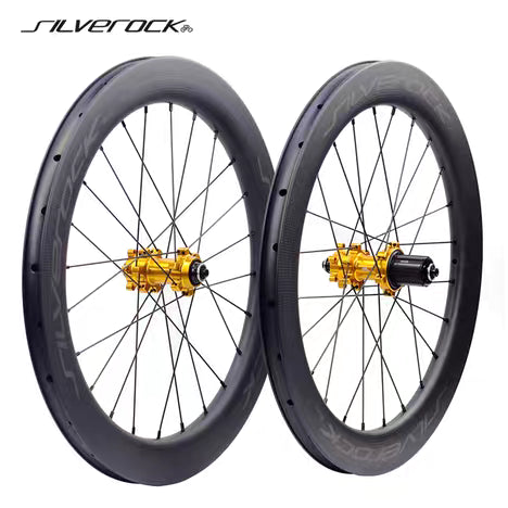 SILVEROCK 碳纖維碟煞 349/406/451小輪車輪組