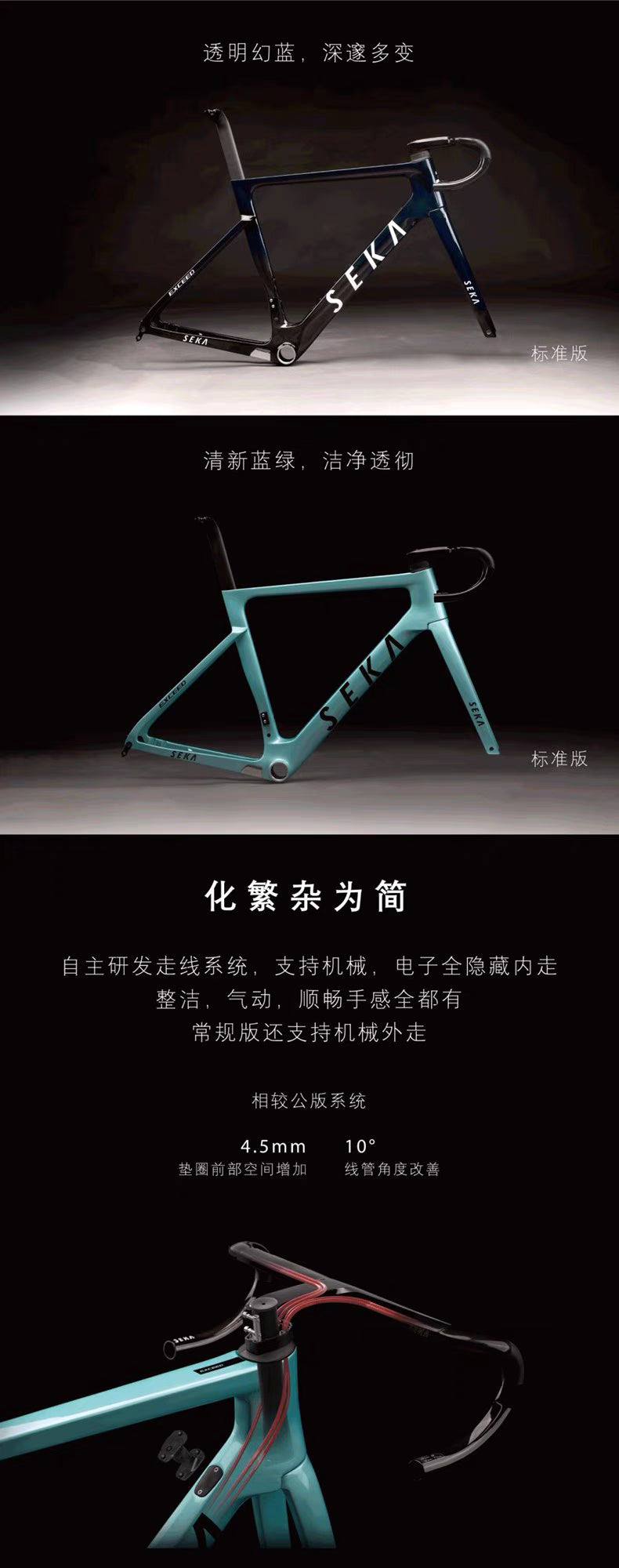SEKA Exceed Standard Roadbike Frameset