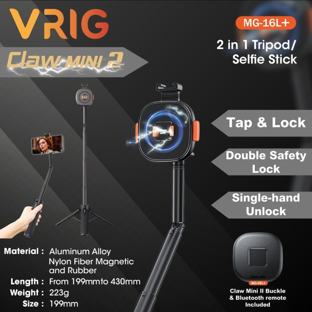 VRIG CLAW MINI 2 磁石手機支架