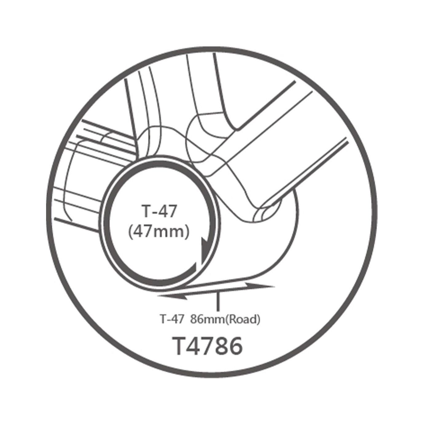 Tripeak JetStream Pro T47 86mm 3in1 Ceramic Bottom Bracket (30mm,DUB,HG24)